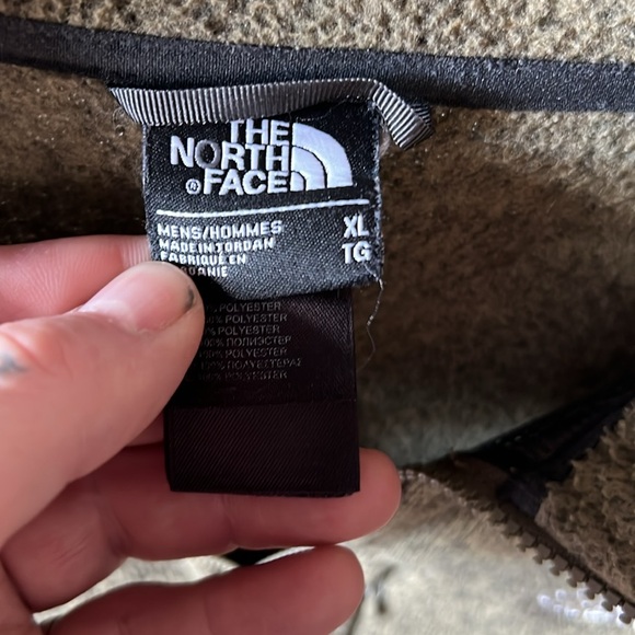 The North Face Green Zip Fleece Sweater Mens XL - Picture 3 of 4